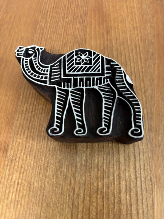 Wooden Handcarved Blocks/Camel - Traditional Block Printing & Decoration