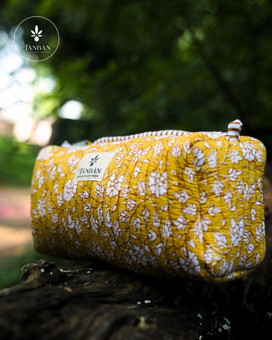 Hand Block Printed pouch - Large