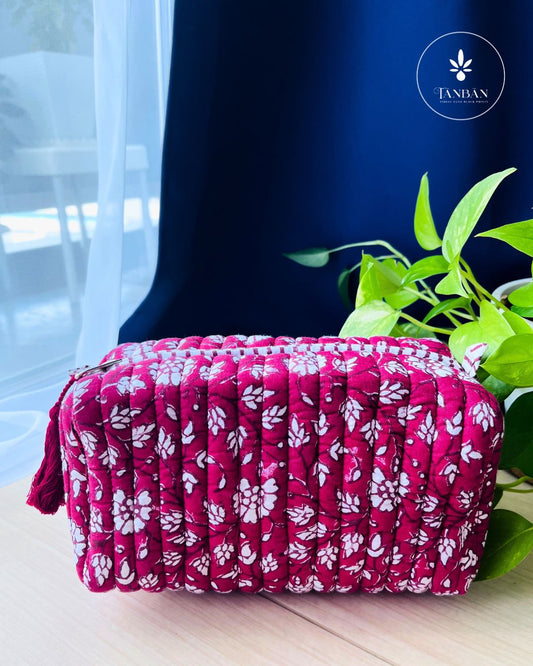 Hand Block Printed pouch - Small