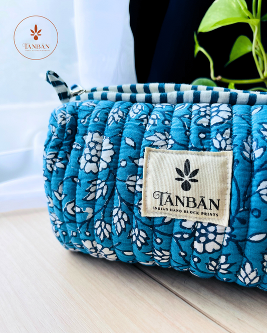 Hand Block Printed pouch - Small