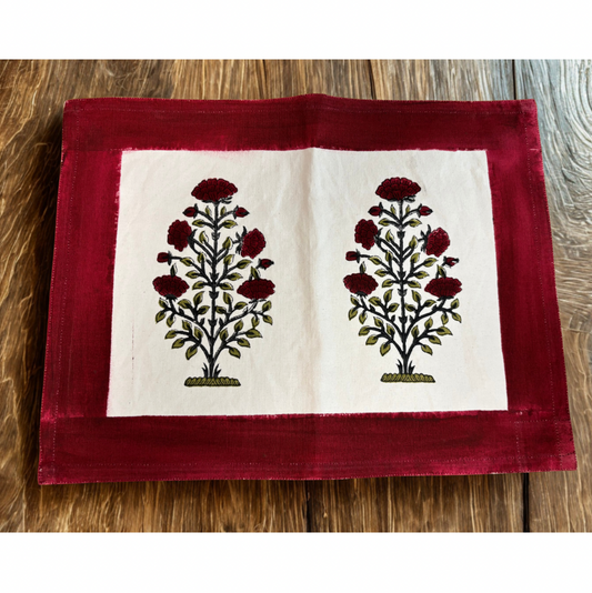Hand Block Printed Table Mats - Heritage Cotton Collection