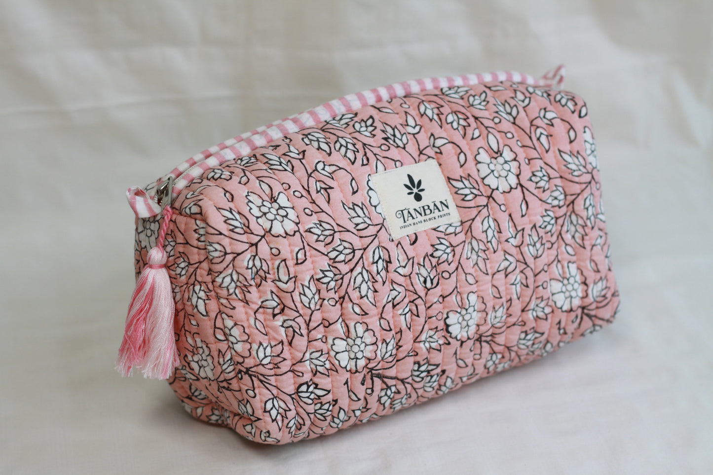 Hand Block Printed pouch - Large