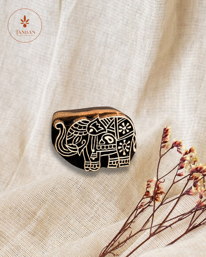 Wooden Handcarved Blocks/Haathi - Traditional Block Printing & Decoration