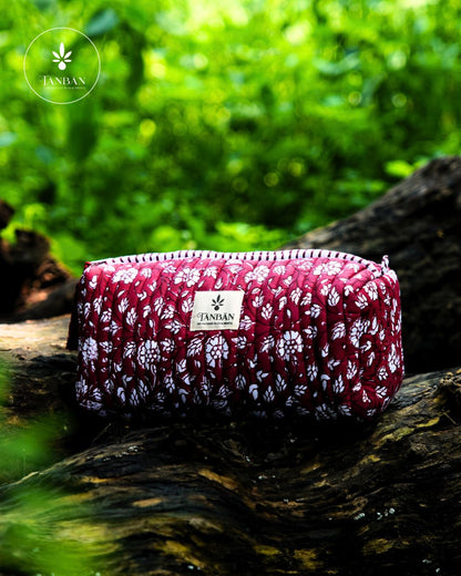 Hand Block Printed pouch - Large