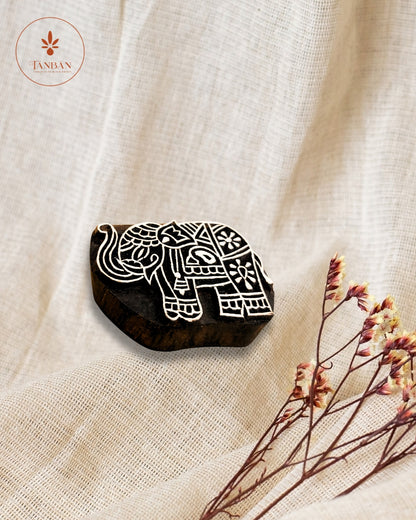 Wooden Handcarved Blocks/Haathi - Traditional Block Printing & Decoration