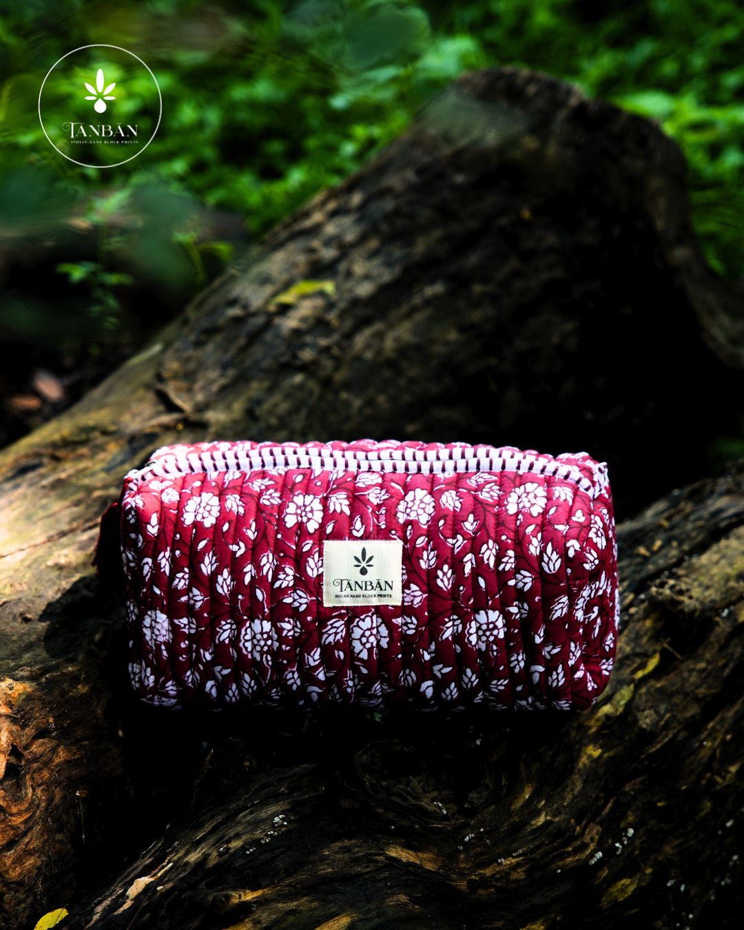Hand Block Printed pouch - Medium