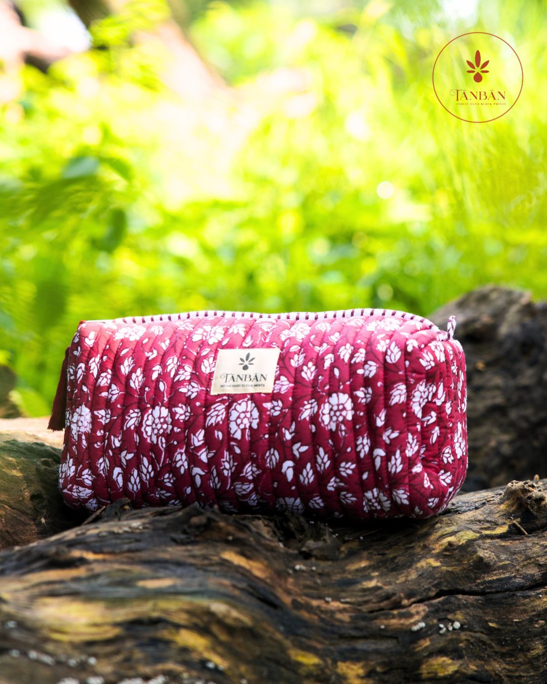 Hand Block Printed pouch - Large