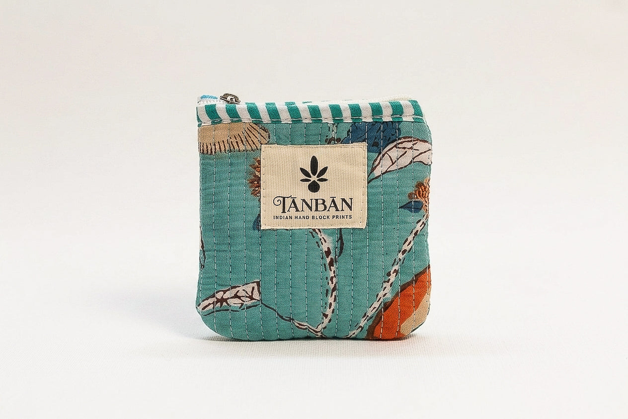 Hand Block Printed Coin Pouch