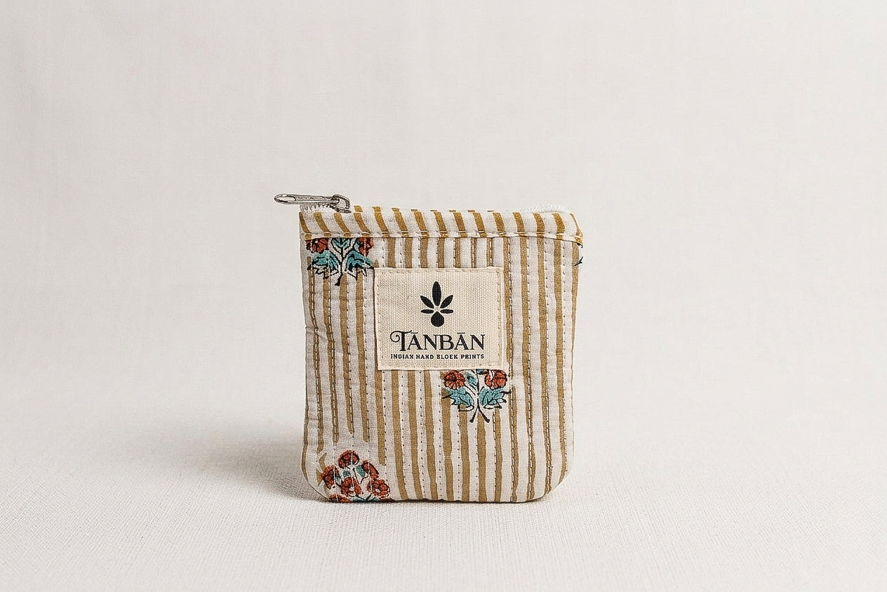 Hand Block Printed Coin Pouch