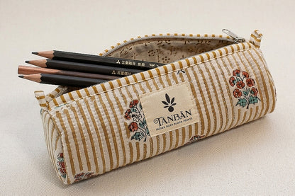Hand Block Printed Pencil pouch