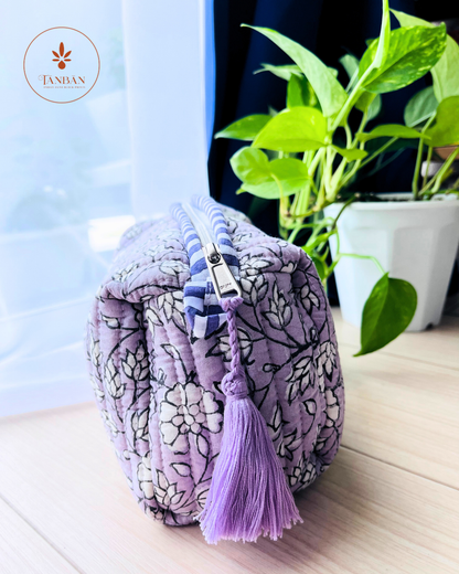 Hand Block Printed pouch - Medium