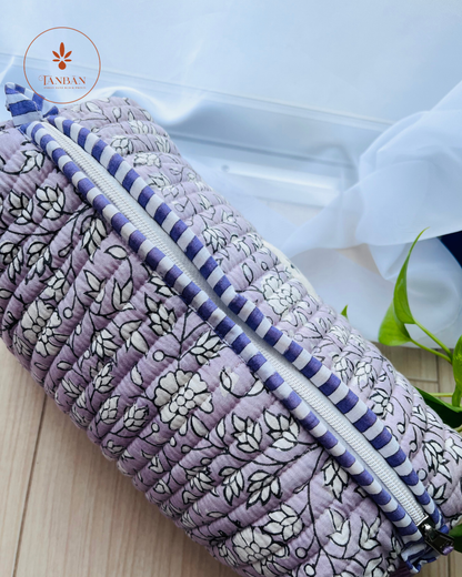 Hand Block Printed pouch - Large