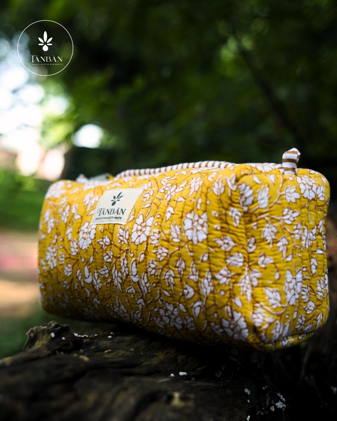 Hand Block Printed pouch - Large