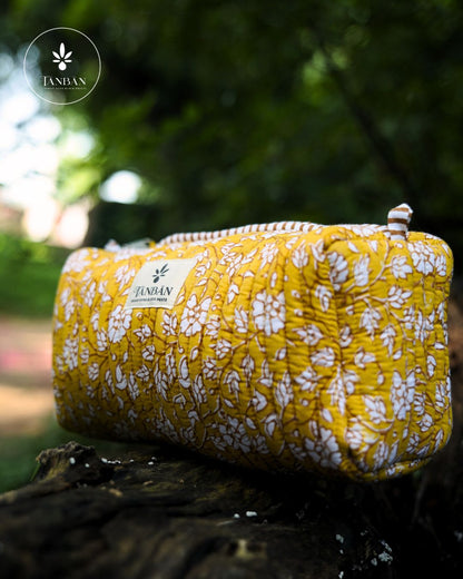 Hand Block Printed pouch - Large