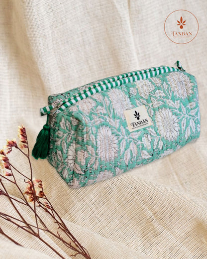 Hand Block Printed pouch - Large