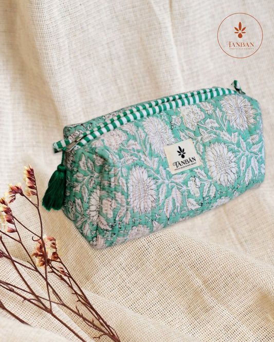 Hand Block Printed pouch - Large