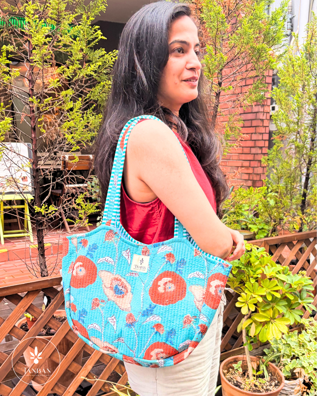 Hand Block Printed Tote bag