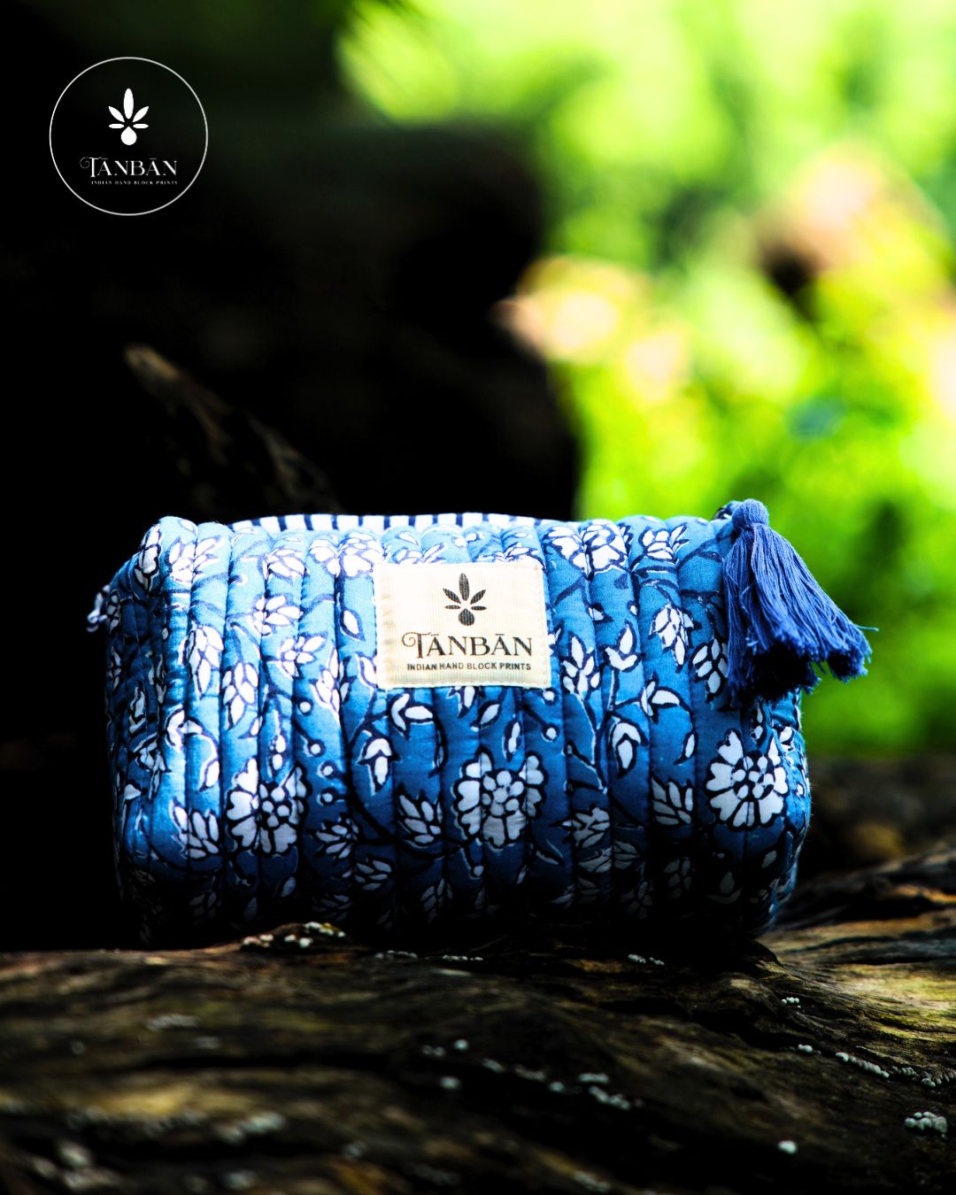Hand Block Printed pouch - Small