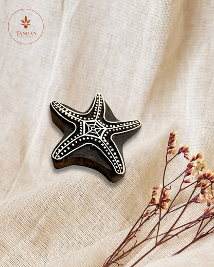 Wooden Handcarved Blocks/Starfish - Traditional Block Printing & Decoration