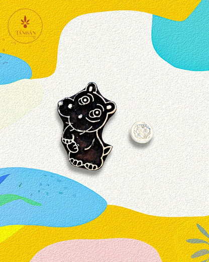 Kids Special Wooden Handcarved Blocks/Hippo - Traditional Block Printing & Decoration