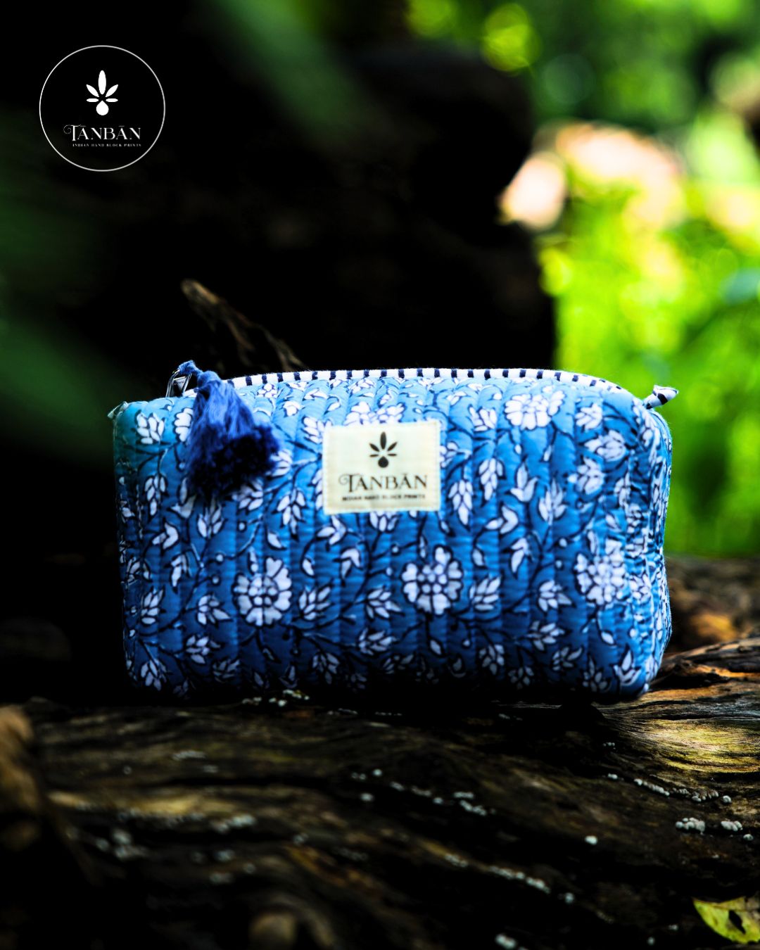 Hand Block Printed pouch - Small
