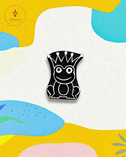 Kids Special Wooden Handcarved Blocks/Frog - Traditional Block Printing & Decoration