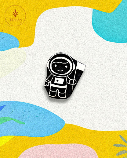 Kids Special Wooden Handcarved Blocks/Astronaut - Traditional Block Printing & Decoration