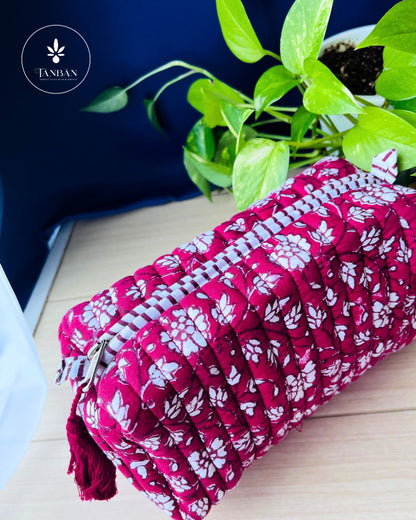 Hand Block Printed pouch - Small