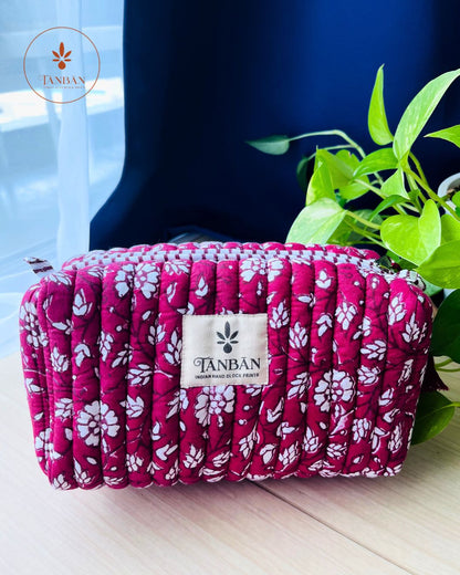 Hand Block Printed pouch - Medium