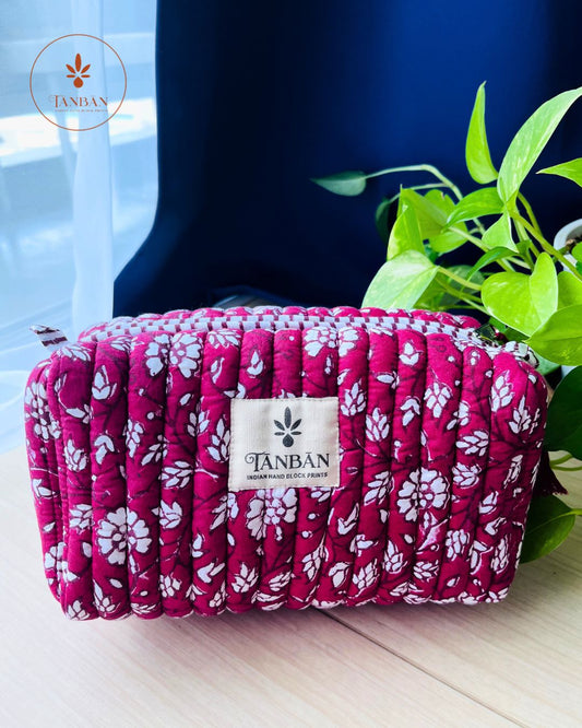 Hand Block Printed pouch - Medium