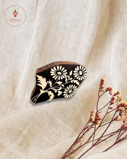 Wooden Handcarved Blocks/Pushp - Traditional Block Printing & Decoration