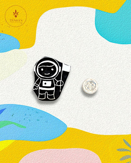 Kids Special Wooden Handcarved Blocks/Astronaut - Traditional Block Printing & Decoration