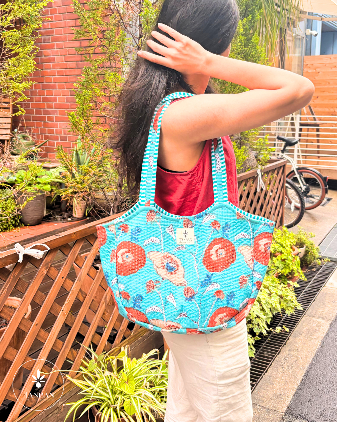 Hand Block Printed Tote bag