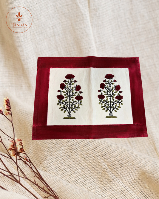 Hand Block Printed Table Mats - Heritage Cotton Collection