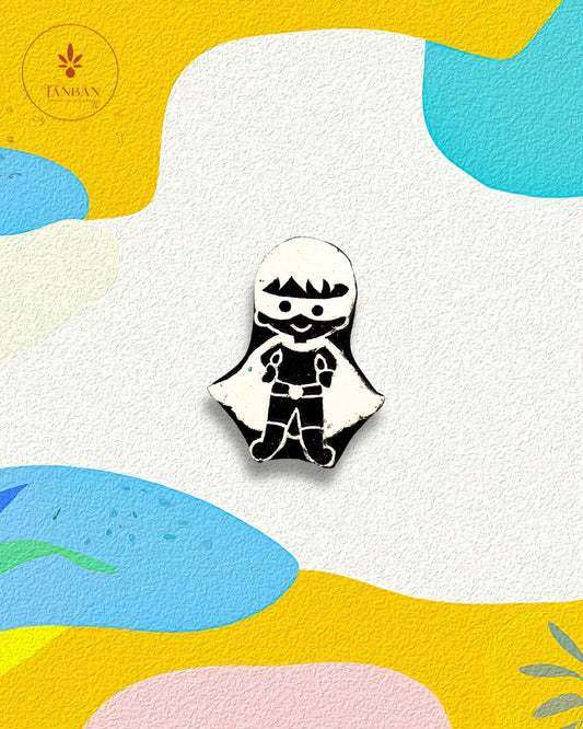 Kids Special Wooden Handcarved Blocks/Superhero - Traditional Block Printing & Decoration