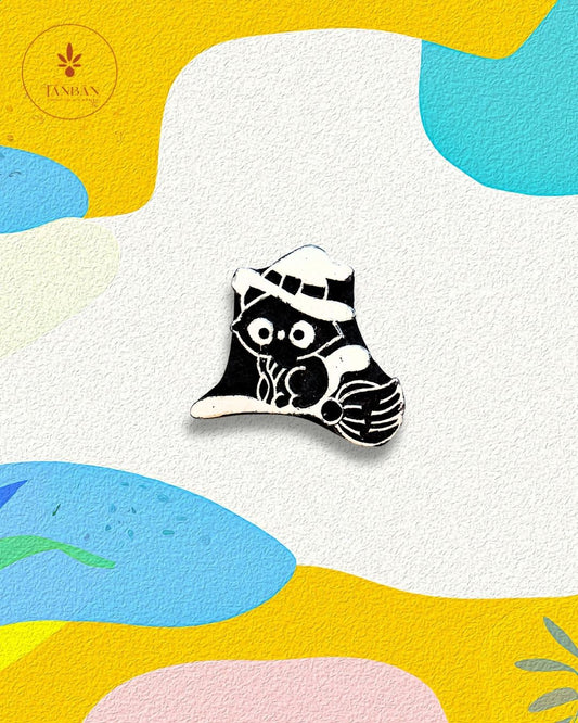 Kids Special Wooden Handcarved Blocks/Flying Cat - Traditional Block Printing & Decoration