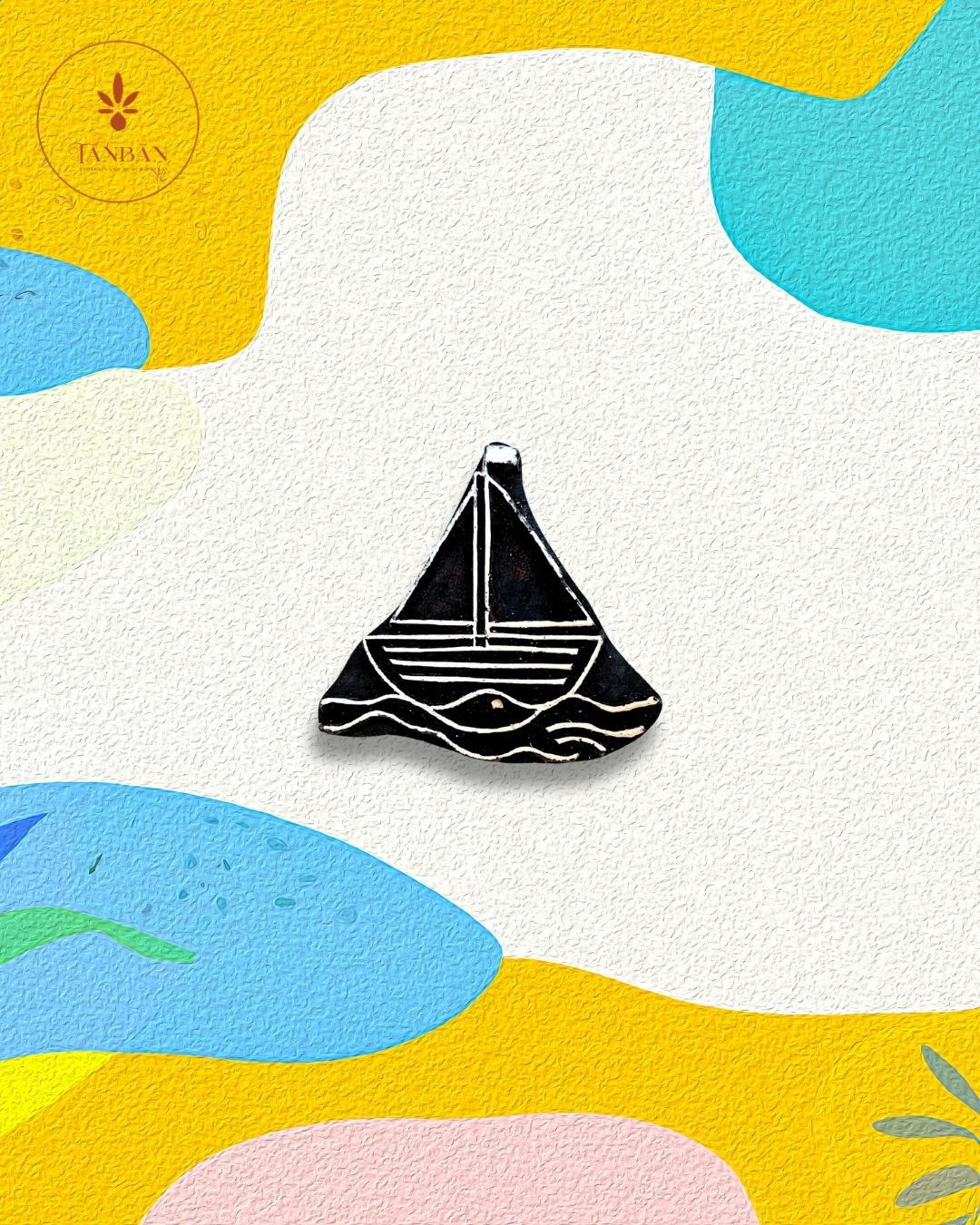 Kids Special Wooden Handcarved Blocks/Boat - Traditional Block Printing & Decoration