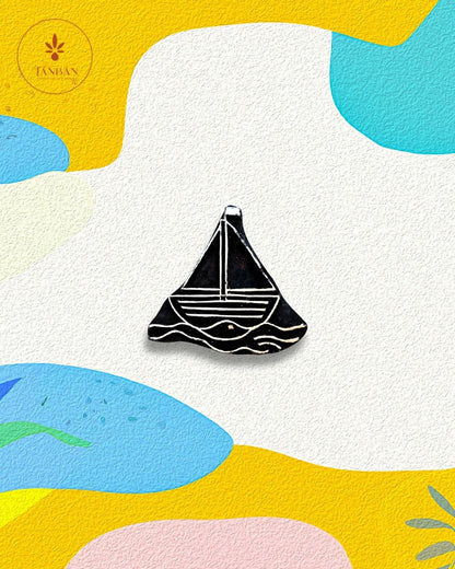 Kids Special Wooden Handcarved Blocks/Boat - Traditional Block Printing & Decoration