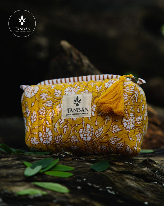 Hand Block Printed pouch - Small