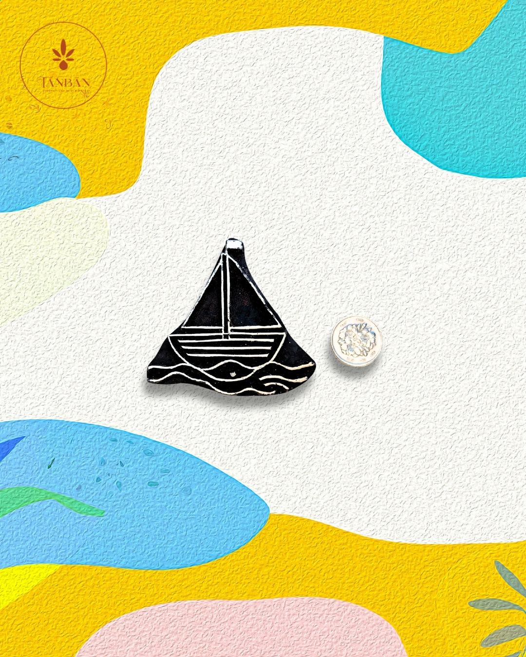 Kids Special Wooden Handcarved Blocks/Boat - Traditional Block Printing & Decoration