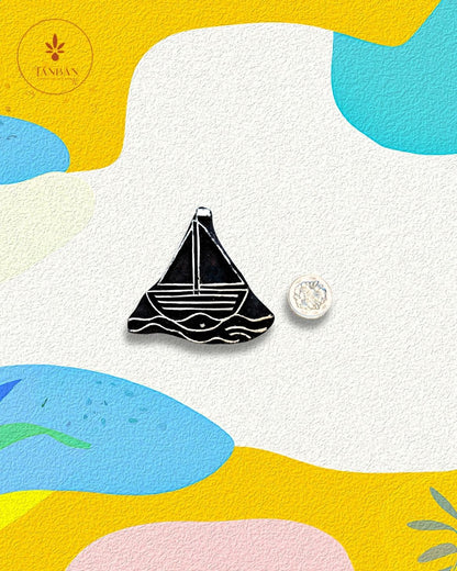 Kids Special Wooden Handcarved Blocks/Boat - Traditional Block Printing & Decoration