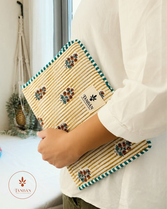 Hand Block printed Book Organizer