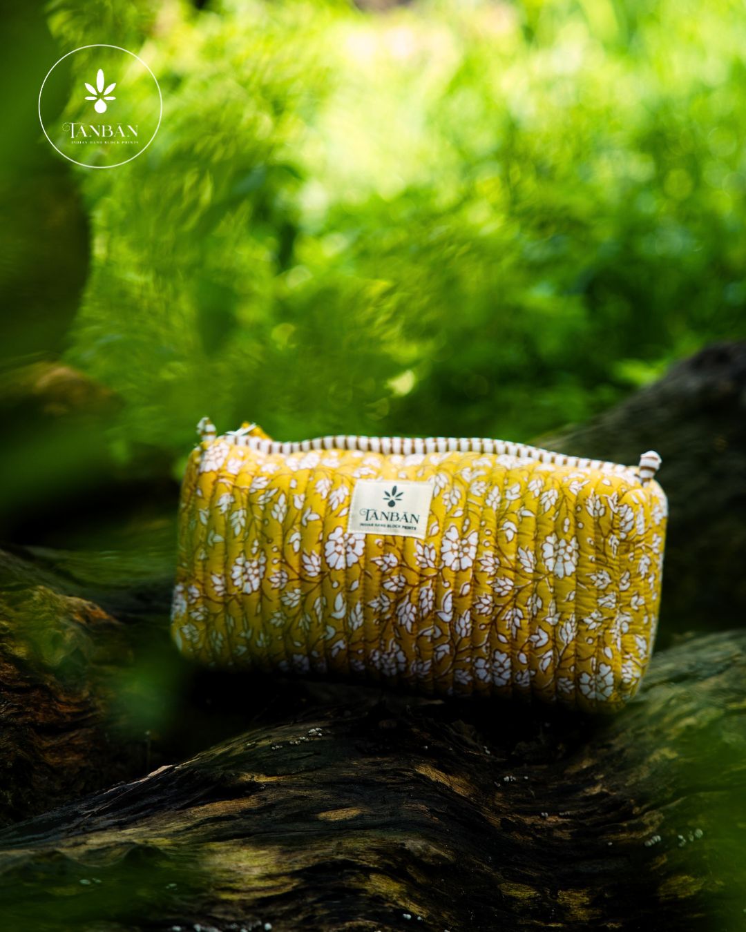 Hand Block Printed pouch - Large
