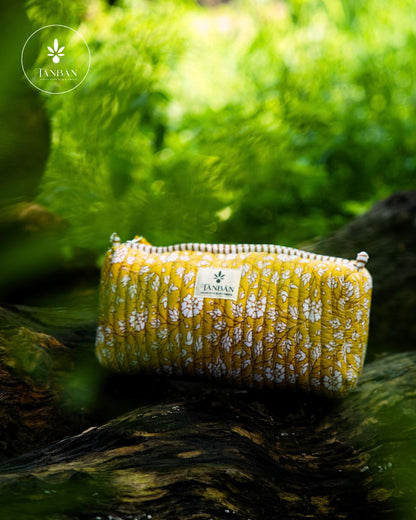 Hand Block Printed pouch - Large