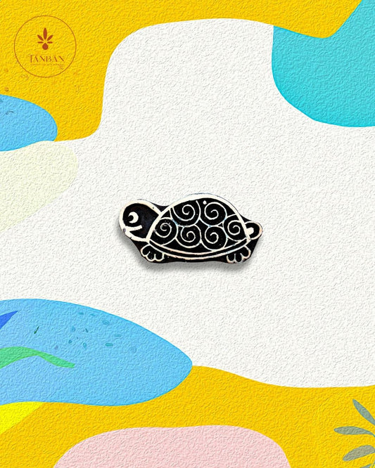 Kids Special Wooden Handcarved Blocks/Turtle - Traditional Block Printing & Decoration