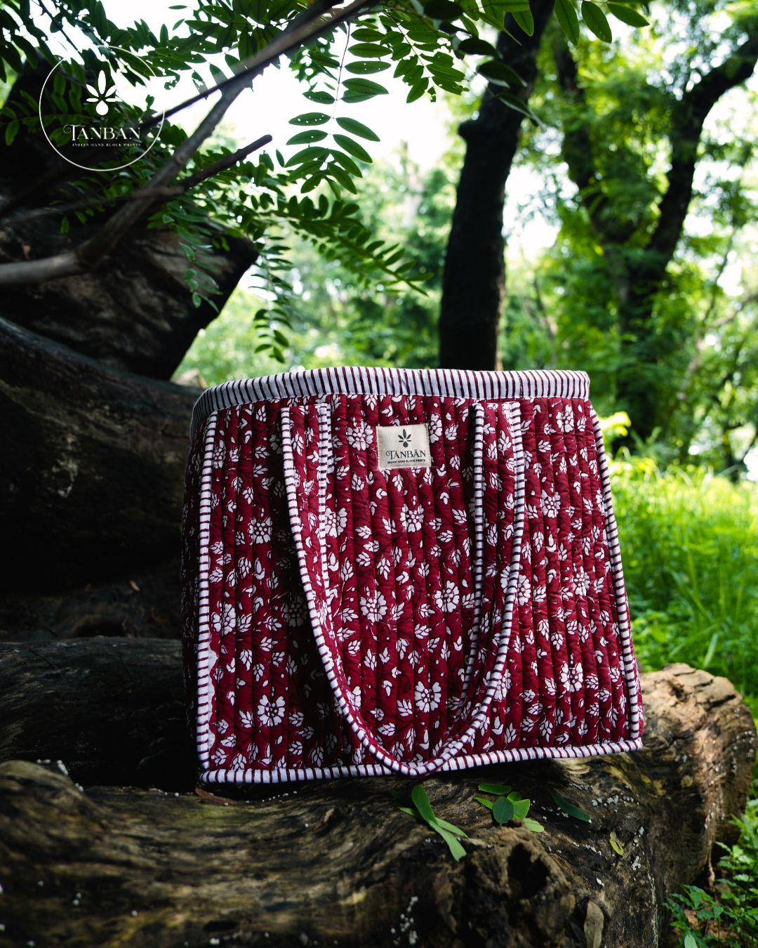 Hand Block Printed Tote bag (Large)