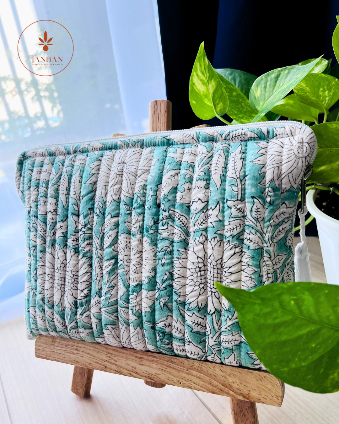 Hand Block Stationery Pouch