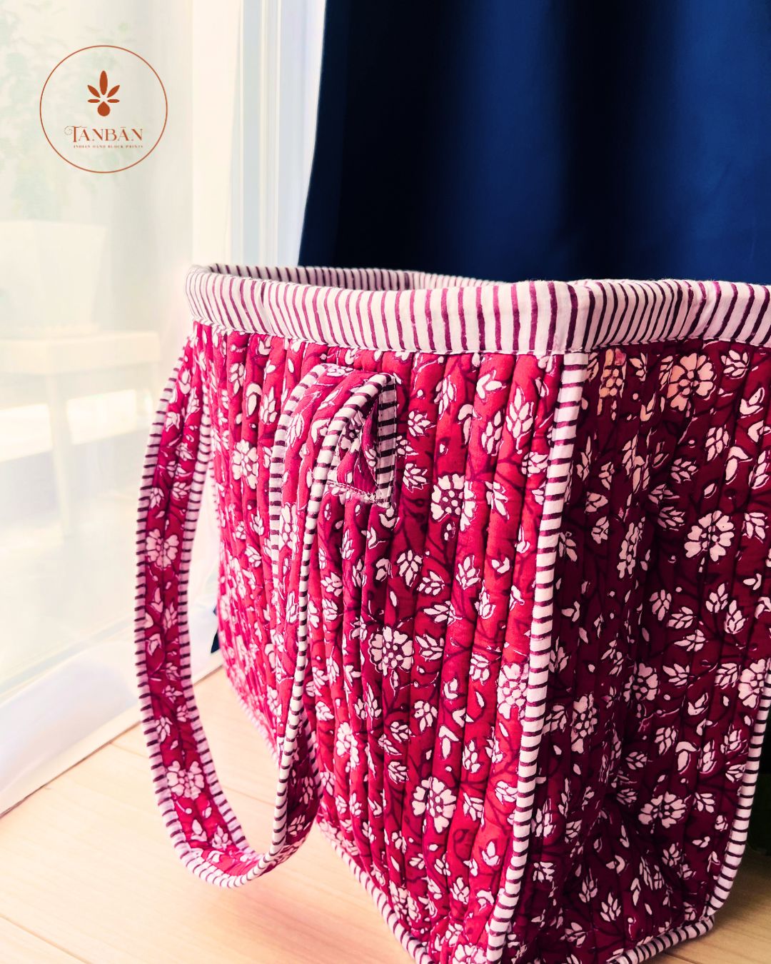 Hand Block Printed Tote bag (Large)