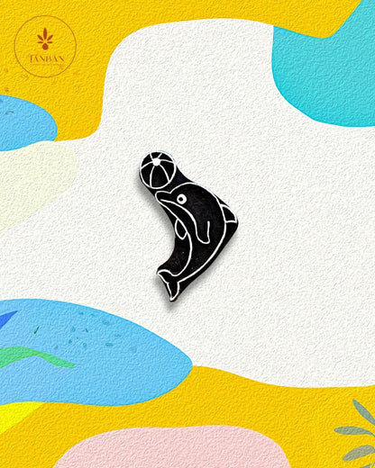 Kids Special Wooden Handcarved Blocks/Dolphin - Traditional Block Printing & Decoration