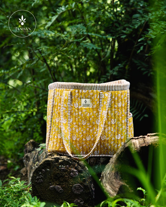 Hand Block Printed Tote bag (Large)